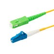 SpeedyFiberTX  SC/APC to LC/UPC Single-Mode Simplex  Fiber Patch Cable | Corning SMF-28 Ultra Fiber | OS1/OS2 Compatible