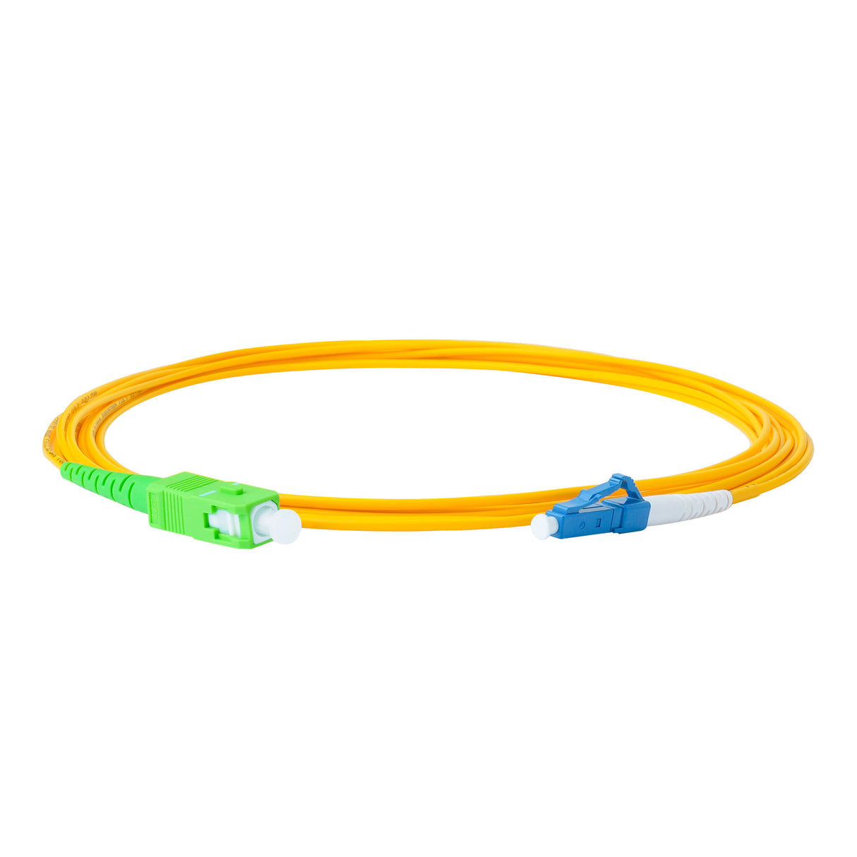 【博光通訊】電信級低插損 0.1dB 單模單工 SC/APC to LC/UPC 光纖跳線 | 康寧纖芯 | OFNP 外被