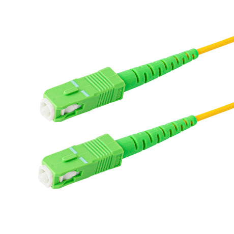 SpeedyFiberTX  SC/APC to SC/APC Single-Mode Simplex  Fiber Patch Cable | Corning SMF-28 Ultra Fiber | OS1/OS2 Compatible