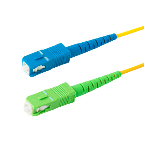 SpeedyFiberTX  SC/APC to SC/UPC Single-Mode Simplex  Fiber Patch Cable | Corning SMF-28 Ultra Fiber | OS1/OS2 Compatible
