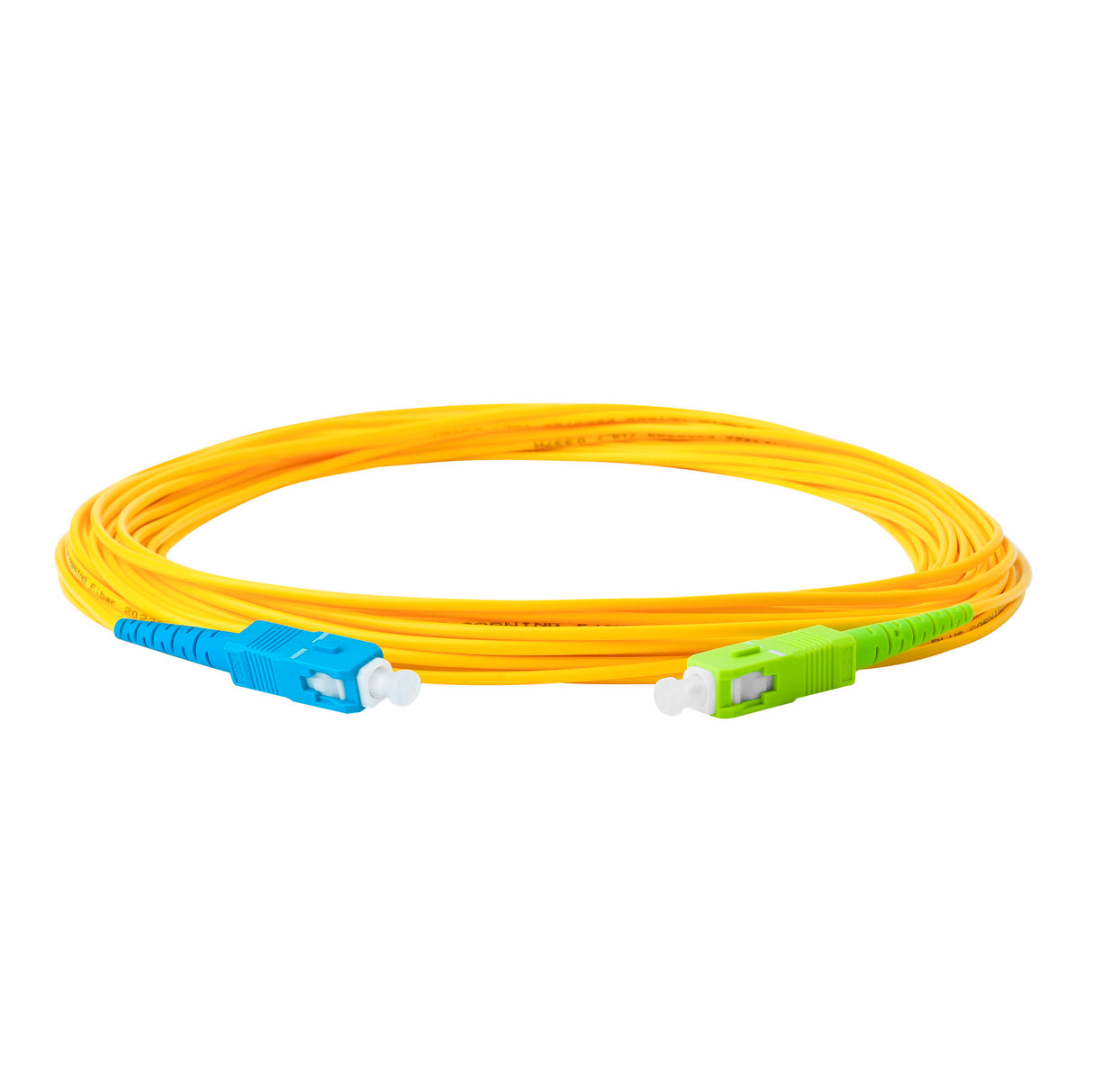 【博光通訊】電信級低插損 0.1dB 單模單工 SC/APC to SC/UPC 光纖跳線 | 康寧纖芯 | OFNP 外被