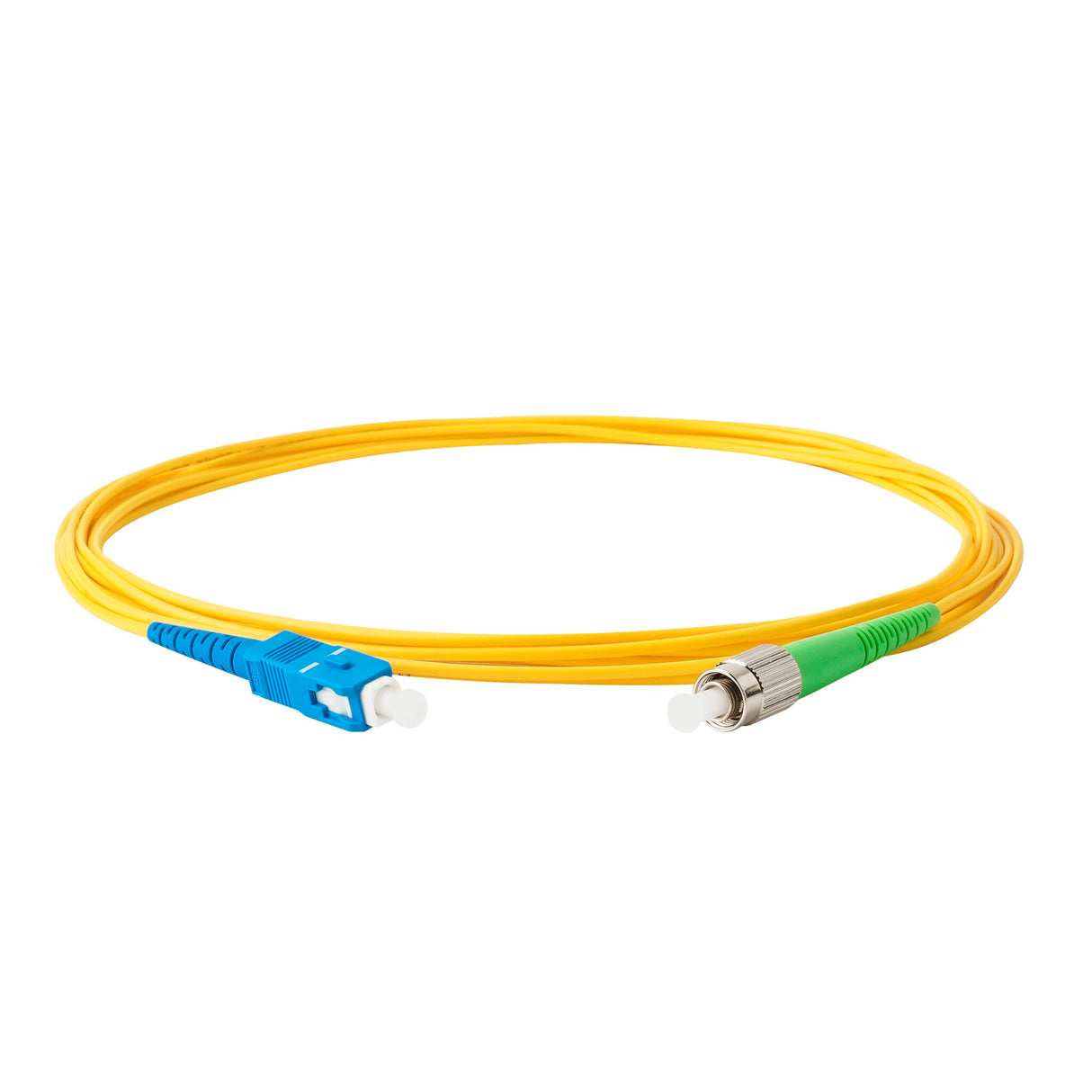 【博光通訊】電信級低插損 0.1dB 單模單工 FC/APC to SC/UPC 光纖跳線 | 康寧纖芯 | OFNP 外被