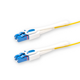 Push-Pull Tab Uniboot Low Loss 0.15dB Single-mode LC/UPC to LC/UPC Fiber Patch Cable | Polarity Switchable | Corning SMF-28 Ultra Fiber | OS1/OS2 Compatible | LSZH Jacket | Speedy Model E Push-Pull Tab Uniboot
