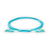 Push-Pull Tab Uniboot Ultra Low Loss 0.1dB OM3 LC/UPC to LC/UPC Fiber Patch Cable | Polarity Switchable | Corning OM3 Fiber | OFNR Jacket | Speedy Model O Push-Pull Tab Uniboot