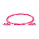 Push-Pull Tab Uniboot Ultra Low Loss 0.1dB OM4 LC/UPC to LC/UPC Fiber Patch Cable | Polarity Switchable | Corning OM4 Fiber | Magenta Connector | LSZH Jacket | Speedy Model O Push-Pull Tab Uniboot