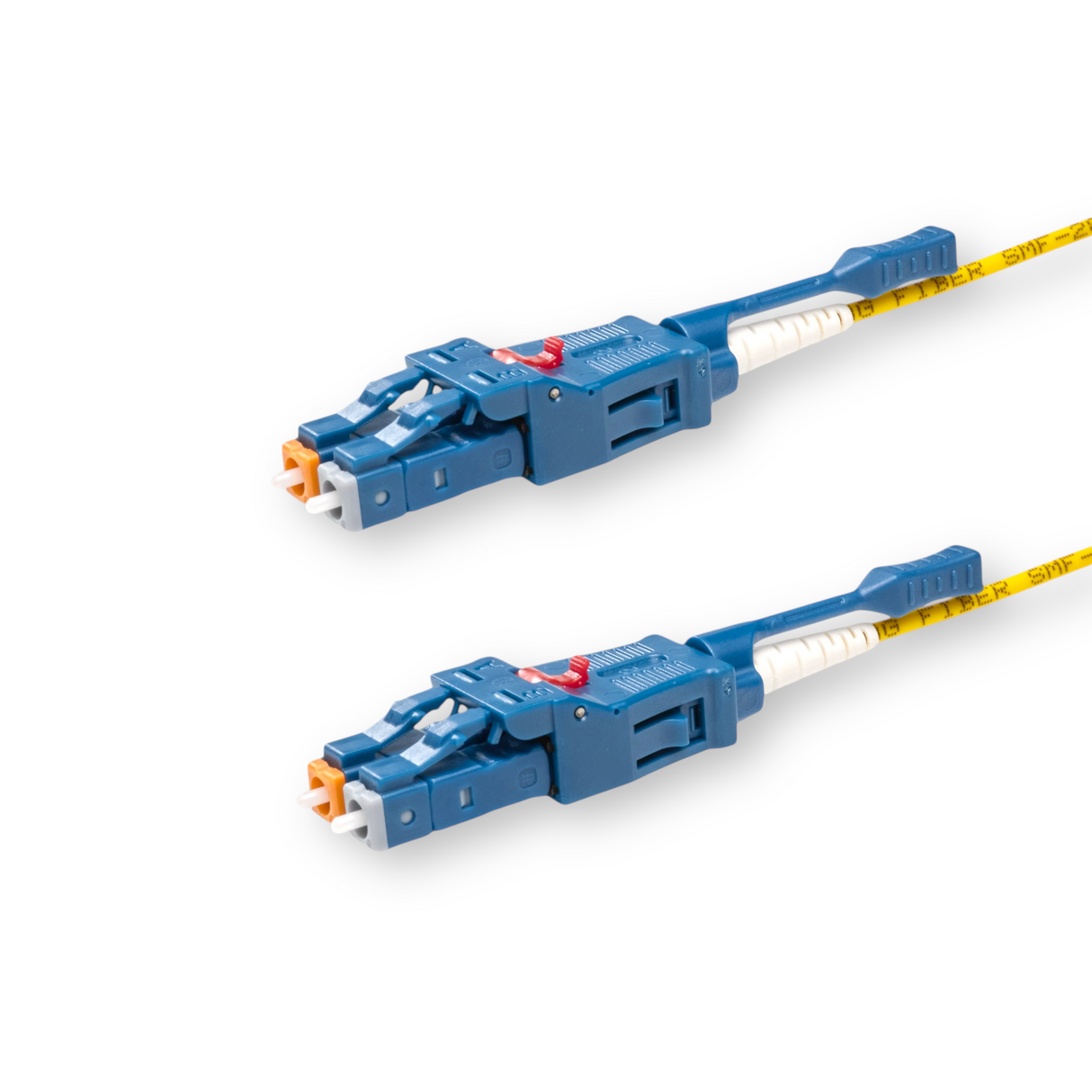 Push-Pull Tab Uniboot Ultra Low Loss 0.1dB Single-mode LC/UPC to LC/UPC Fiber Patch Cable | Polarity Switchable | Corning SMF-28 Ultra Fiber | OS1/OS2 Compatible | OFNP Jacket | Speedy Model O Push-Pull Tab Uniboot