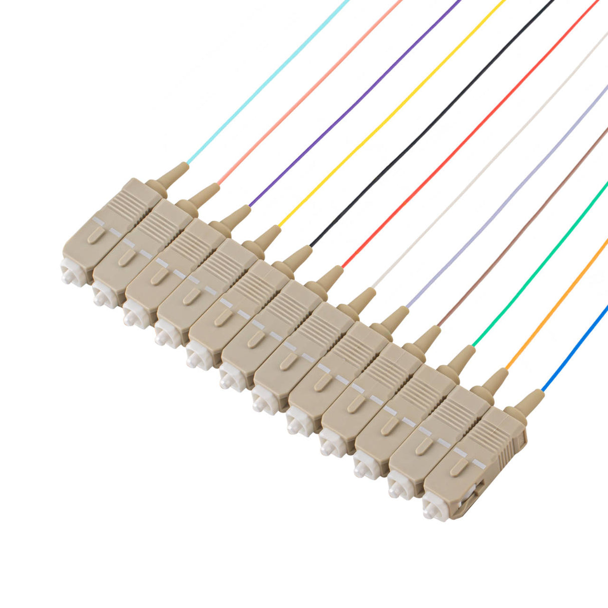 Bundle Deal – SpeedyFiberTX SC 12-Fiber 900µm OM4 Fiber Optic Pigtail | Corning ClearCurve | Multimode | 2m | 5-Pack / 10-Pack