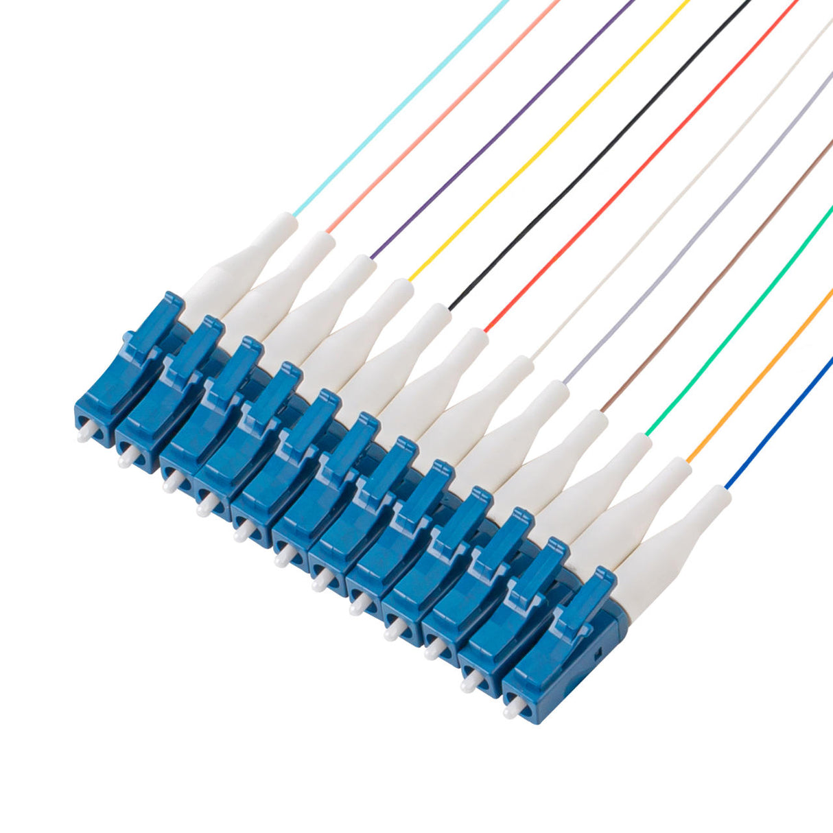 SpeedyFiberTX LC/UPC 12-Fiber 900µm Fiber Optic Pigtail | Corning SMF-28 Ultra Fiber | OS1/OS2 Compatible | Single-mode